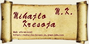 Mihajlo Kresoja vizit kartica